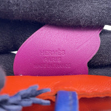 将图像加载到图库查看器中，HERMES Rodeo Pegasus Cornelian/Blue Sapphire/Anemone Lambskin Size PM
