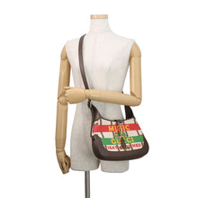 将图像加载到图库查看器中，GUCCI Jackie 1961 MUSIC IS MINE Shoulder Bag Brown/Multicolor636706 Canvas Leather Size Small
