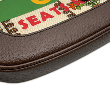将图像加载到图库查看器中，GUCCI Jackie 1961 MUSIC IS MINE Shoulder Bag Brown/Multicolor636706 Canvas Leather Size Small

