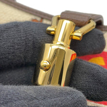 将图像加载到图库查看器中，GUCCI Jackie 1961 MUSIC IS MINE Shoulder Bag Brown/Multicolor636706 Canvas Leather Size Small

