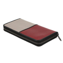 Load image into Gallery viewer, Bottega Veneta INTRECCIATO Bicolor Zip Around Long Wallet Red/Gray510643VBNV28558 Leather
