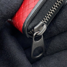 Load image into Gallery viewer, Bottega Veneta INTRECCIATO Bicolor Zip Around Long Wallet Red/Gray510643VBNV28558 Leather
