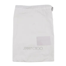 将图像加载到图库查看器中，JIMMY CHOO Floral Embroidery Clutch Bag Blue/Silver Canvas
