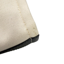 Load image into Gallery viewer, JIMMY CHOO Tote Bag Ivory/Black Canvas Leather
