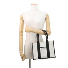 将图像加载到图库查看器中，BALENCIAGA Hardware 2WAY Bag Small White/Black671402 Canvas Leather Size S
