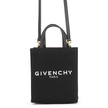 Load image into Gallery viewer, Givenchy G Tote Vertical 2WAY Bag BlackBB50R9B1F1001 Canvas Leather Size Mini
