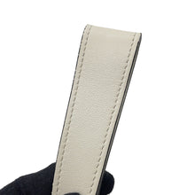 将图像加载到图库查看器中，PRADA Triangle Clutch Bag White1NE039 Leather
