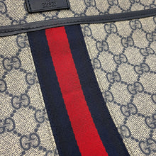 Load image into Gallery viewer, GUCCI Cherie Shoulder Bag Beige/Navy/Red388926 GG Supreme Leather

