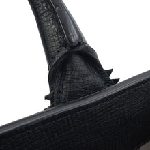 将图像加载到图库查看器中，BURBERRY Fringe Banner Tote 2-Way Bag Black40683431 Leather Size Small
