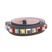 将图像加载到图库查看器中，FENDI Strap you Gray/Multicolor Leather
