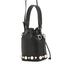 将图像加载到图库查看器中，FENDI Mini Montresor 2WAY Bag Black8BS010 Leather
