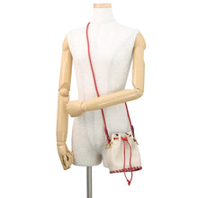 Load image into Gallery viewer, FENDI Mini Montresor 2WAY Bag Ivory/Red8BS010 Leather
