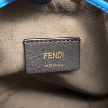 Load image into Gallery viewer, FENDI Mini Montresor 2WAY Bag Blue/White8BS010 PVC Leather
