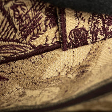 Load image into Gallery viewer, Dior Toile de Jouy Embroidery Book Tote Beige/BurgundyM1286ZTDT_M974 Canvas Size Large
