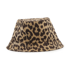 将图像加载到图库查看器中，Dior Leopard Pattern Oblique Reversible Bucket Hat Size 58 Beige/Brown14LEO923I134 Polyester46% Cotton46% Polyurethane8%
