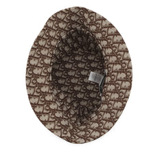 将图像加载到图库查看器中，Dior Leopard Pattern Oblique Reversible Bucket Hat Size 58 Beige/Brown14LEO923I134 Polyester46% Cotton46% Polyurethane8%
