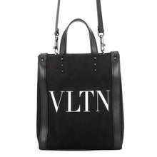 Load image into Gallery viewer, Valentino Garavani VLTN Lock Studded 2-Way Bag Black/White5Y2B0B78PYY_0N1 Canvas Leather
