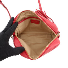 将图像加载到图库查看器中，JIMMY CHOO Atini Shoulder Bag Red Leather
