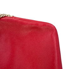将图像加载到图库查看器中，JIMMY CHOO Atini Shoulder Bag Red Leather
