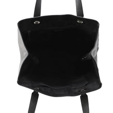 将图像加载到图库查看器中，BVLGARI Tote Bag Black Leather
