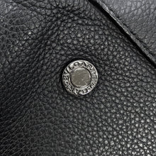 将图像加载到图库查看器中，BVLGARI Tote Bag Black Leather
