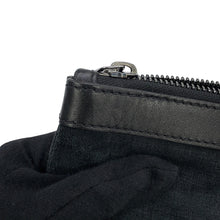 Load image into Gallery viewer, JIMMY CHOO Derek Starr Studded business bag Navy/Black Denim suede leather
