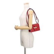 将图像加载到图库查看器中，LOEWE Barcelona Shoulder Bag Red302.74NP39 Leather
