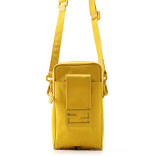 将图像加载到图库查看器中，FENDI Bucket Shoulder Bag Yellow7AS056 AG0P Nylon Leather
