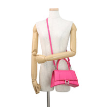 Load image into Gallery viewer, BALENCIAGA Hourglass Small 2WAY Bag Pink593546 Leather
