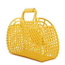 将图像加载到图库查看器中，FENDI basket Yellow8BH389 Plastic Leather Size Medium
