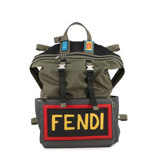 Load image into Gallery viewer, FENDI Backpack Khaki/Multicolor7VZ037 SIU Nylon Leather

