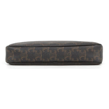 Load image into Gallery viewer, CELINE Triomphe Medium Messenger Bag Black/Brown194502CIM.38NO PVC Leather
