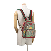 Load image into Gallery viewer, GUCCI GG Supreme Tian Backpack Beige/Red/Multicolor427042 GG Supreme Leather
