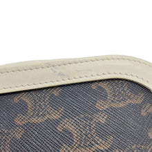 将图像加载到图库查看器中，CELINE Triomphe Camera Bag Brown/White191522 PVC Leather
