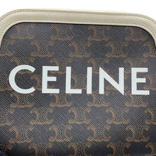 将图像加载到图库查看器中，CELINE Triomphe Camera Bag Brown/White191522 PVC Leather
