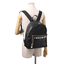 Load image into Gallery viewer, FENDI Studded Backpack Black8BZ035 Leather
