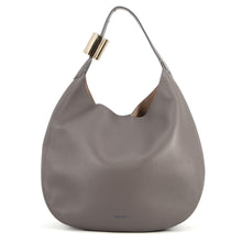 Load image into Gallery viewer, JIMMY CHOO STEVIE NAP One-Shoulder Bag Gray Leather

