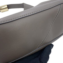 Load image into Gallery viewer, JIMMY CHOO STEVIE NAP One-Shoulder Bag Gray Leather
