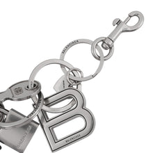 将图像加载到图库查看器中，BALENCIAGA Keychain KITBag Charm Black/White793442 Rubber
