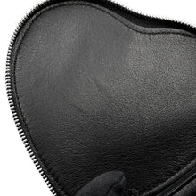 将图像加载到图库查看器中，BALENCIAGA Lucagol Heart Pouch Black7716741VG9Y1000 Leather
