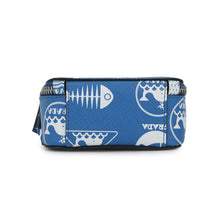 Load image into Gallery viewer, PRADA Marine print 2-way bag Blue/White2VH067 Leather
