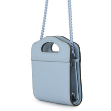 将图像加载到图库查看器中，GUCCI Double G Chain wallet Light Blue701074 Leather
