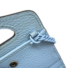 将图像加载到图库查看器中，GUCCI Double G Chain wallet Light Blue701074 Leather
