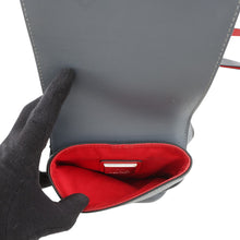 Load image into Gallery viewer, Christian Louboutin Venetian Reporter Cross Body Bag Blue Gray3205096 Leather
