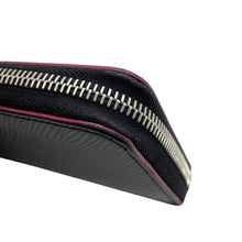 将图像加载到图库查看器中，LOUIS VUITTON Zippy Wallet Noir/Hot pinkM64838 Epi Leather
