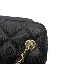 将图像加载到图库查看器中，CHANEL Matelasse Chain Shoulder Vanity BlackAP2158 Caviar Leather
