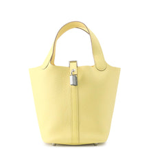 将图像加载到图库查看器中，HERMES Picotin Lock Limoncello Taurillon Clemence Size PM
