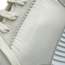 将图像加载到图库查看器中，HERMES Bounce Sneakers White Suede Nylon Size 40.5

