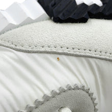 将图像加载到图库查看器中，HERMES Bounce Sneakers White Suede Nylon Size 40.5
