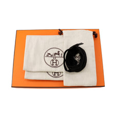 Load image into Gallery viewer, HERMES Starter Sneakers Black Leather Fabric Size 37.5
